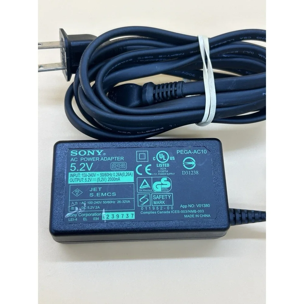 Sony PEGA-AC10 AC Power Adapter Charger 5.2V 2A for Sony Clie PDA OEM